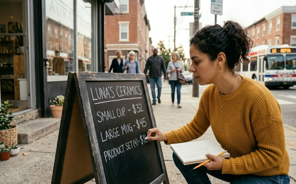 precio de venta correcto en negocio local en Filadelfia